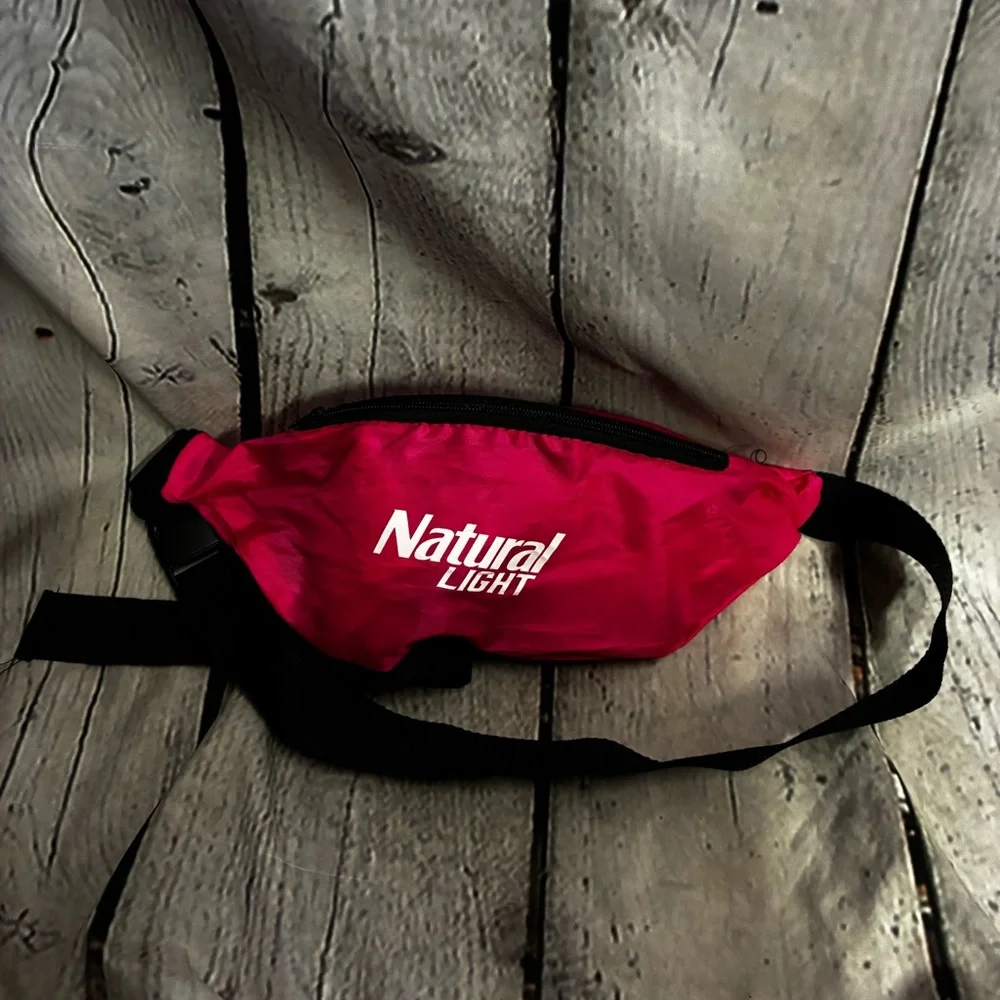 Natural “Natty”‎ Light Beer Beverage Barbie Pink Fanny Pack Waist Bag Crossbody